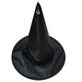 thumbnail image 2 of Gallickan Black Witch Hats for Woman, Halloween Witch Hat with Hook, Halloween Supply for Woman Girls Halloween Decorations for Outdoor Party Accessories, Large, 2 of 8