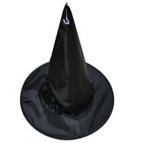 Drses Halloween Black Witch Hat Witch Cap With Hook For Wearing, Can Also Be Used For Halloween Yard Hanging Decoration