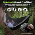 thumbnail image 2 of Hamaca de camping CROSSHIP 290 x 155 cm con mosquitera negra, 2 of 6