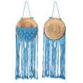 thumbnail image 4 of Woven Flower Basket Tapestry Boho Vintage Hanging Flower Basket Tapestry for Dormitory Bedroom Party Weeding, 4 of 5