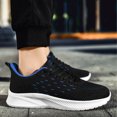 thumbnail image 2 of Men's Running Shoes Lace‑Up Mesh Upper Athletic Sneakers with Curved Midsole for Daily Walking and Casual Outdoor Activities, 2 of 7