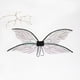 thumbnail image 3 of Alas de Mariposa Blancas Brillantes para Niñas Vestido de Fiesta de Halloween Alas de Hadas de Cigarra ANGGREK Otros, 3 of 8