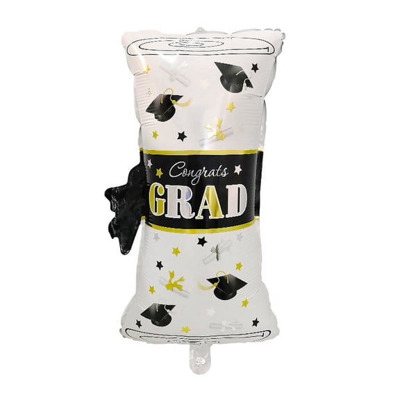 Congrats Grad Diploma Shape Balloon - Celebrate Graduation Balloon