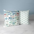 thumbnail image 4 of Elegant Elephant Paisley Throw Pillow with Removable Cover in Blue 18x18, 4 of 6