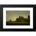 thumbnail image 2 of Théodore Rousseau 14x11 Black Modern Framed Museum Art Print Titled - A Meadow Bordered by Trees (ca. 1845), 2 of 5