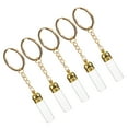 thumbnail image 4 of UPKOCH 5 Pcs Glass Bottle Pendant Perfume Hanging Glass Vial Charms Glass Zinc Alloy Golden 9.60X2.70X1.00CM, 4 of 7