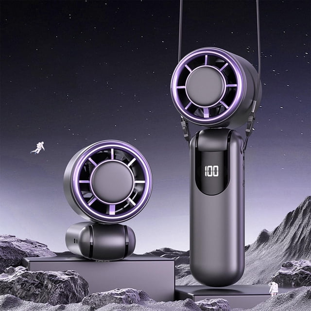 shyuyusa Ultra High Speed Semiconductor Refrigeration Turbo 100 Speed Portable Outdoor Handheld Cooling Fan