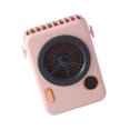 thumbnail image 3 of Ventilador para colgar en el cuello Ventilador recargable eléctrico digital LED Enfriador de forma de cámara portátil ajustable, Rosa Advancent HA004178-02B, 3 of 6