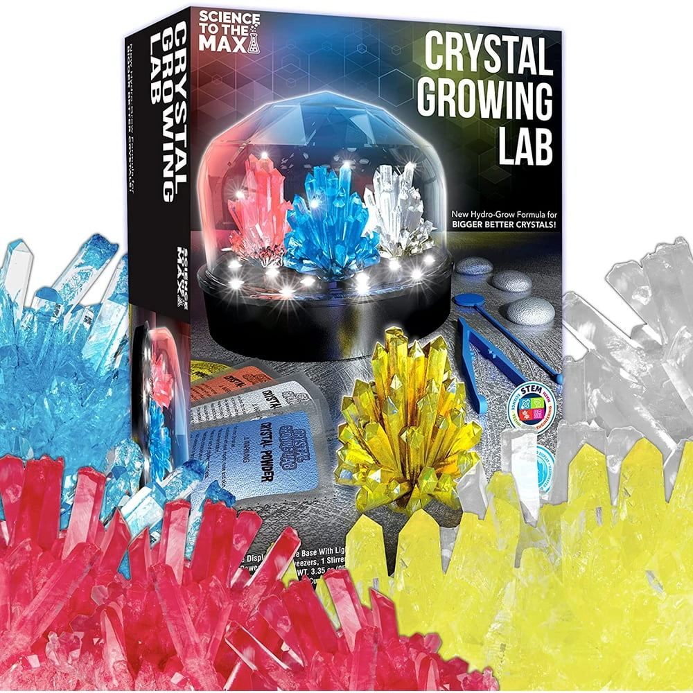 Be Amazing! Toys DIY Crystal Growing Experiment Kit for Kids W/Light Up