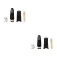 thumbnail image 4 of Wosthever Kit de boquilla de clarinete negro con sonido claro - Para principiantes y profesionales Boquilla de clarinete alto negro negro 2Conjunto, 4 of 6