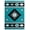 Turquoise, variant on United Weavers Drachma Volos Southwestern Geometric Runner Rug, Brown, 2'7" x 7'4"