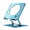 Blue, variant on TXRUME Portable Laptop Stand for Desk, Adjustable Laptop Holder with 360 Rotating Base, Carbon Steel Computer Riser with Stable Heavy Base, White
