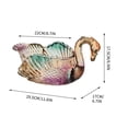 thumbnail image 3 of Glass Fruit Bowl | Decorative Serving Bowl | Centerpiece for Dining Table | Home Decor | Handcrafted Flavin Glass | Wedding Gift | Housewarming Present | Living Room Decor | Tabletop Display, 3 of 6