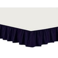 thumbnail image 2 of The Great American Store 3 Side Coverage Ruffle/Gathered Bed Skirt with 24 Inch Drop Length (Twin, Solid Navy Blue) 1500 Series Brushed Microfiber - Covers Bed Legs and Frame, 2 of 3