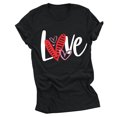 thumbnail image 1 of Birdeem Femmes Saint-Valentin Imprimé T - Mode Confortable Chemisiers Hauts pour Femme, 1 of 1