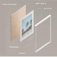 thumbnail image 4 of PixonSign Framed Wall Art, Washed Out Tropical Island Posters, Set of 4 Island Palm Tree Beach Landscape Prints Wall Decor, Nature Wilderness Wall Décor for Living Room, Bedroom - 11"x14" White, 4 of 5
