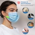 thumbnail image 4 of Mascarillas faciales NNPCBT desechables azules de 3 capas, paquete de 100, 4 of 6