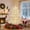 4 FT Christmas Tree White, variant on 7.5 FT Snow Flocked Christmas Tree with Lights,Metal Base,Christmas Tree Kit with Realistic Pine Cones,Suitable for Christmas Holiday Party,Green
