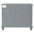 thumbnail image 4 of Home Fare Dahlia Carved Front Two Door Chest in Weathered Grey, 4 of 7