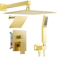thumbnail image 2 of Shower Faucet Set Shower Systems, Way Shower Faucet with in Handheld, Ceiling Mount Dual Rain Shower Head for Two People Shower Head-Handheld-Wall Mounted, Chrome), 2 of 6
