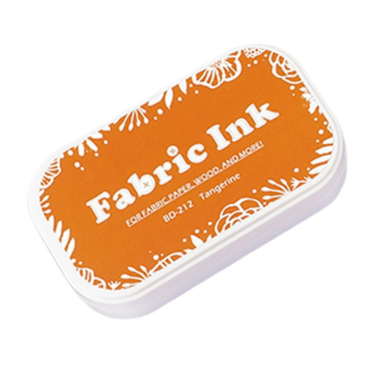 Green Fabric Ink Stamp Pad, Fabric Ink Pad for Rubber Stamps