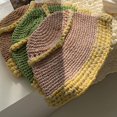 thumbnail image 5 of CoCopeaunts Womens Bucket Hats Autumn Crochet Ladies Handmade Knit Fisherman Hat Female Fashion Two-Colors Casual Bucket Cap, 5 of 8