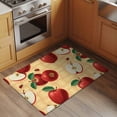 thumbnail image 2 of Farmhouse Apples Entryway Rug 2'x3'&nbsp; Non Slip Front Door Mats, Country Tropical Fruits Watercolor Entrance Rugs Indoor Outdoor Carpet, Washable Floor Mats Small Area Rug for Bedroom Kitchen, 2 of 8