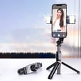 thumbnail image 1 of Outdoor Travel Photography Handheld Gimbal Selfie Stick With Shakes Retractable Stabilizer Desktop Phone Holders For Live Streaming And Tabletop Tripod Use, 1 of 9
