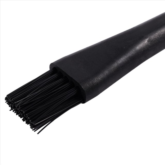 30 Pcs 1.5 X 0.5cm Cepillo de Manija Redonda de Plastico Negro Antiestatico ESD