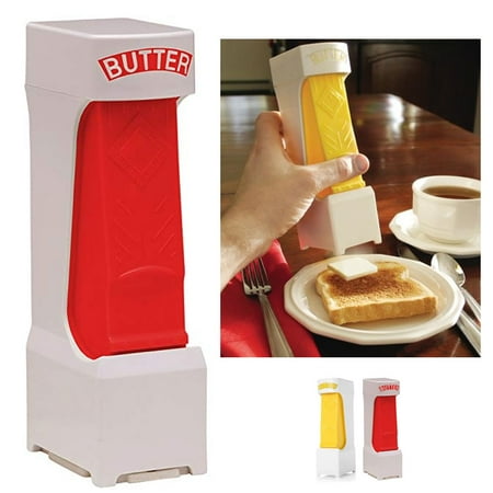 - Butter Cutter One Click Slicer Squeeze Dispenser Dish Stainless Blade Slice