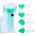 thumbnail image 7 of mds Pack of 10 Organza Chair Sash Bow Sashes for Wedding Decoration -Mint, 7 of 7