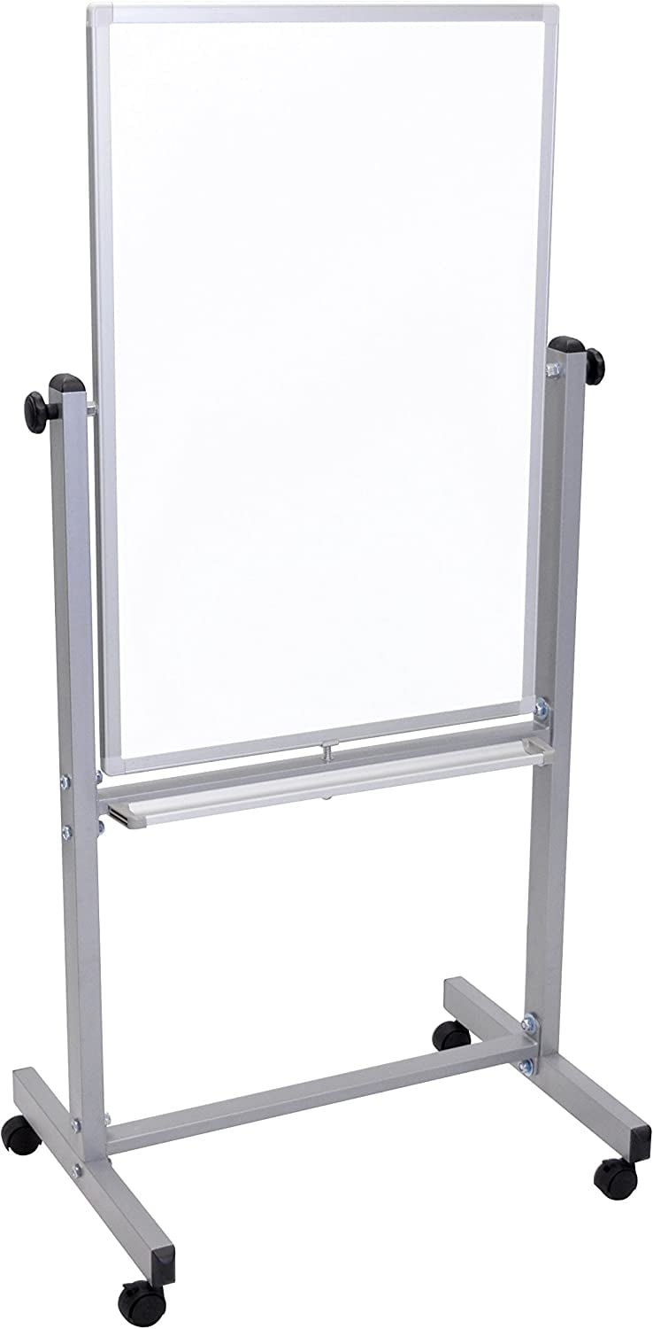 Luxor 24W x 36H Double Sided Mobile Magnetic Whiteboard 