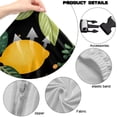 thumbnail image 7 of SCRAWLGOD Lemon Leaf Print Yellow Black Print 4 Pieces Gaming Chair Cover, Breathable Computer Chair Cover with Armrest Covers Washable Slipcover for Gaming Rotating Chair with Elastic Band, 7 of 7