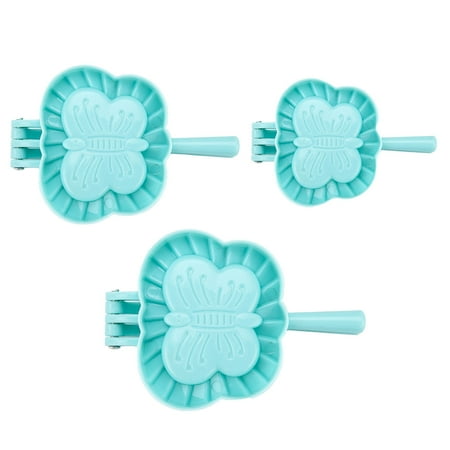 

WindC 3 Pcs/Set Dumpling Mold Set Multiple Shapes Easy to Operate DIY Convenient Dumplings Cutter Maker for Kitchen