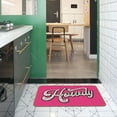 thumbnail image 4 of Funny Hot Pink Howdy Doormat 30x17 Inch Preppy Cowgirl Welcome Mat for Home Kitchen Front Entryway; Trendy Outdoor/Indoor Floor Mat Hot Pink Color Perfect for Any Entry, 4 of 5