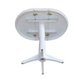 thumbnail image 6 of 36" Round Bar Height Table with 12" Leaf - White, 6 of 8