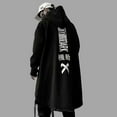 thumbnail image 4 of Niepce Inc Long Black Japanese Streetwear Gothic Men's Techwear Hoodie, 4 of 7