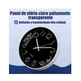 thumbnail image 3 of Reloj Xtellar De Pared Cuarzo Moderno Silencioso Sala 30cm Color Negro, 3 of 5