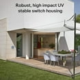 thumbnail image 2 of NineLeaf IP66 Waterproof Outdoor Switch - SPDT Dual Light Switch For Garden, Yard & Workshop 2 of 14