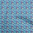 thumbnail image 1 of oneOone Silk Tabby Turquoise Blue Fabric Cactus Fabric For Sewing Printed Craft Fabric By The Yard 42 Inch Wide, 1 of 6