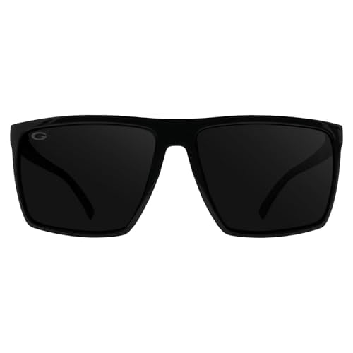 GRINDERPUNCH Polarized Sunglasses Men Women UV400 Protection Retro Square Sun Glasses Driving Golf Hiking Fishing Shades - Black