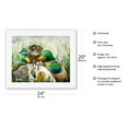 thumbnail image 2 of Five Card Stud - Hawaiian Ducks Hunting Dogs Playing Cards - From an Original Hawaii Watercolor Painting by Peggy Chun - Fine Art Rolled Canvas Print 16in x 20in, 2 of 4