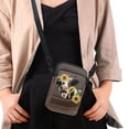 thumbnail image 4 of HELLHERO Messenger Bag Adjustable Shoulder Strap Travel Daily Use Unisex Shoulder Bags 2 Layers Cow Sunflower Wreath, 4 of 7