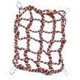 thumbnail image 2 of CHBORLESS 2 Pcs Bird Rope Net Rat Hamster Small Animal Climbing Ladder Rope Bridge (Red Yellow), 2 of 7