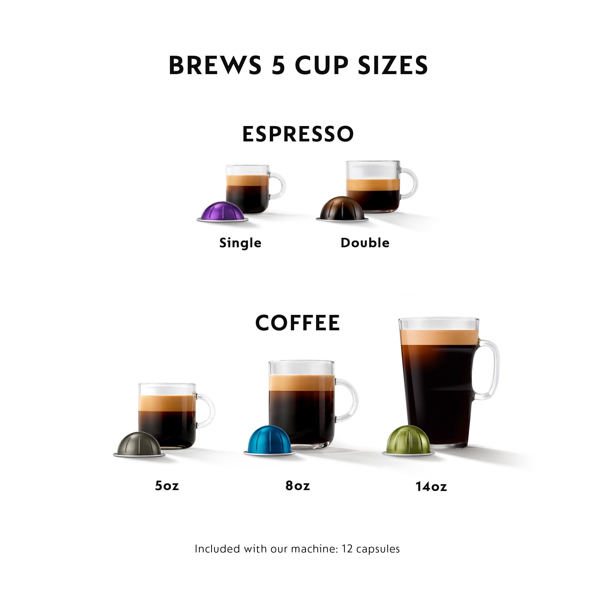 Nespresso Vertuo Plus Coffee and Espresso Maker by De'Longhi, Black