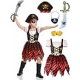 thumbnail image 2 of OJSFQUFP Pirate Cos Outfit for Kids,Halloween Girls Pirate Outfit with Accessories Cos Party Dress Up Themed Party, 2 of 6