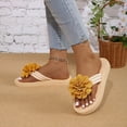 thumbnail image 6 of enyan Womens Arch Support Flip Flops Comfortable Yoga Mat Slip on Summer Beach Walking Thong Cushion Sandals Sandals Women,Yellow,Size 6, 6 of 7