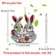 thumbnail image 3 of Lindo Colgante 2D de Conejito de Pascua, 3 of 7