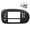 Black, variant on CROSSDESIGN Center Dash Radio Surround Bezel Trim Panel Fit for Ford F150 2000-2003 Dash Cover