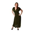 thumbnail image 5 of Women's Plus Faux Wrap Maxi Dress, 5 of 9